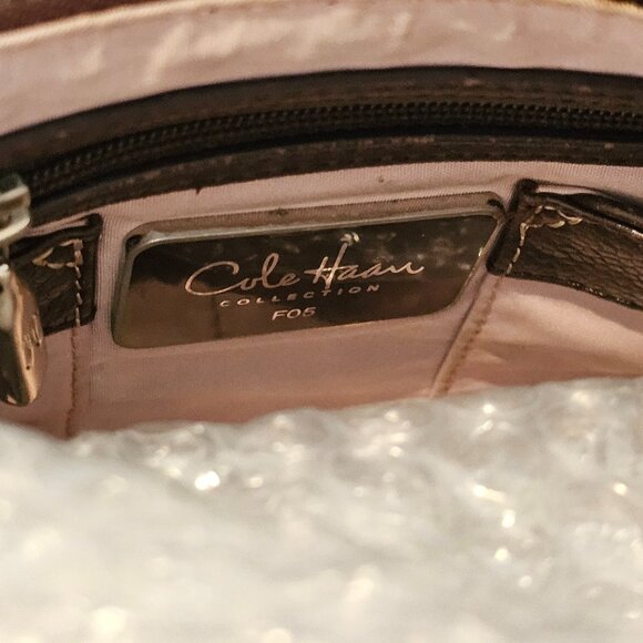 Cole Haan Crescent Hobo Chocolate Brown Pebbled Leather Silver hardware Tassel - Picture 11 of 11